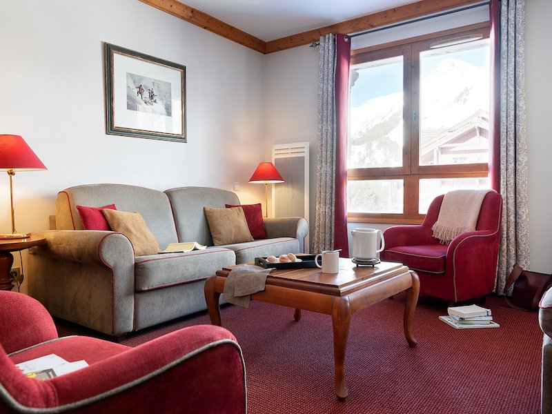 Appartement 6 personnes - 2 chambres - Piscine intérieure - Supérieur - Sans balcon  - Pierre & Vacances Résidence premium Arc 1950 Le Village - Les Arcs 1950