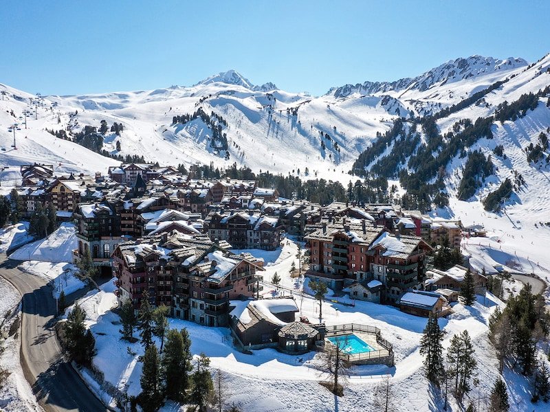 Appartement 4 personnes - 1 chambre - Sans balcon - Piscine extérieure - Pierre & Vacances Résidence premium Arc 1950 Le Village - Les Arcs 1950