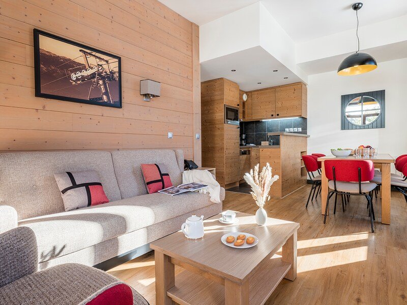 Appartement 6 personen - 2 kamers - Balkon - Gerennoveerd - Pierre & Vacances Résidence premium Les Terrasses d'Hélios - Flaine Montsoleil 1750