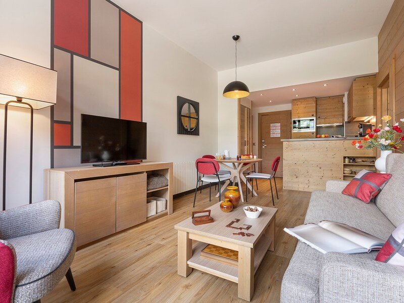 Appartement 4 personen - 1 kamer - Balkon - Gerenoveerd - Zondag - Pierre & Vacances Résidence premium Les Terrasses d'Hélios - Flaine Montsoleil 1750