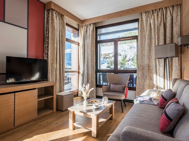 Appartement 4 personen - 1 kamer - Balkon - Gerenoveerd - Zondag - Pierre & Vacances Résidence premium Les Terrasses d'Hélios - Flaine Montsoleil 1750