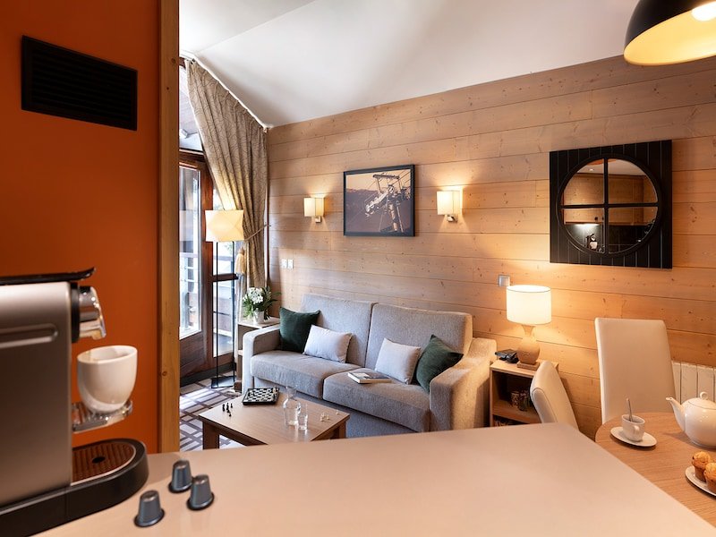 Appartement 4 personnes - 1 chambre - Balcon - Rénové - Dimanche  - Pierre & Vacances Résidence premium Les Terrasses d'Hélios - Flaine Montsoleil 1750