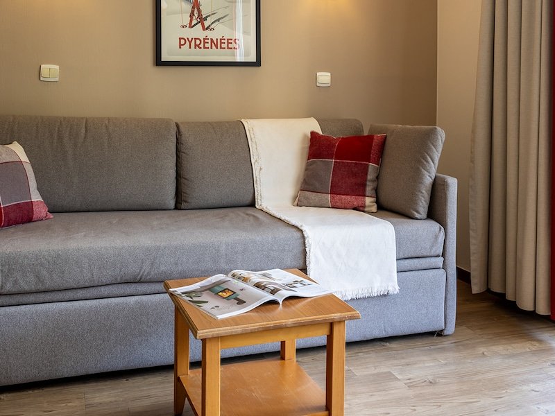 Appartement 6 personnes - 1 chambre + 1 coin nuit  - Pierre & Vacances Résidence Les Trois Domaines - Ax les Thermes