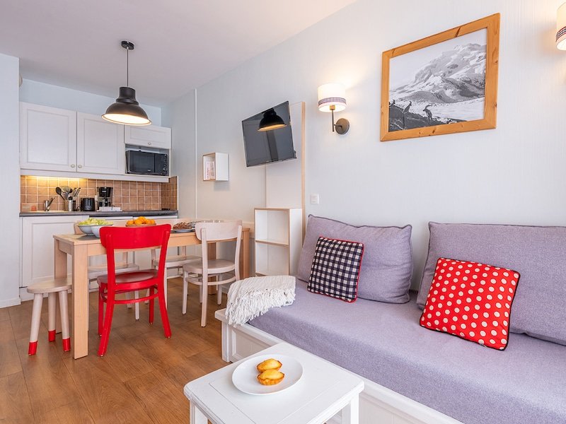 Studio 4 personen - 1 slaaphoek - Pierre & Vacances Résidence Le Thabor - Valmeinier