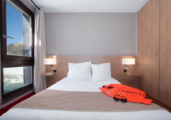 Klassieke Kamer 2 Personen (tweepersoonsbed) - Ontbijt - SOWELL HOTELS Le Pas du Loup 3* - Isola 2000