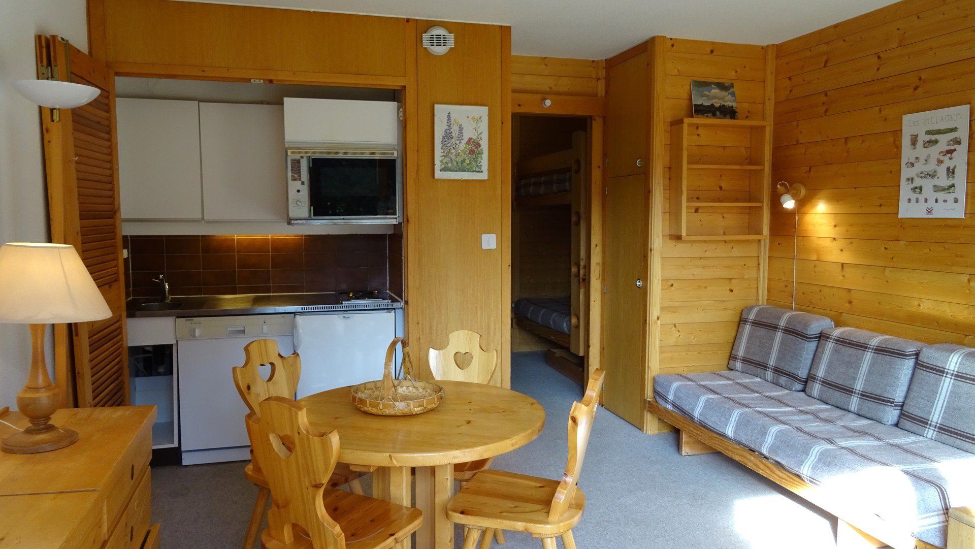 Studio 4 Personen Classique - Appartements LES DAUPHINELLES - Méribel Altiport 1700