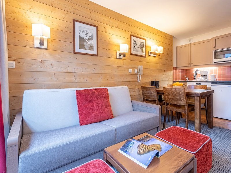 Studio 4 personnes - 1 coin nuit  - Pierre & Vacances Résidence Le Belmont - Les Arcs 1800