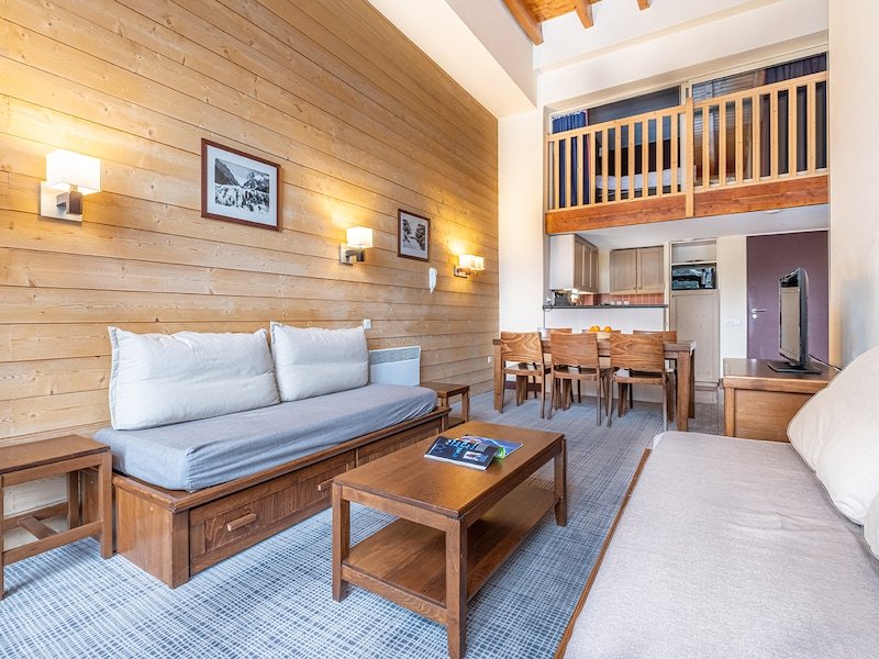 Appartement 7 personnes - 2 chambres - Balcon - Duplex  - Pierre & Vacances Résidence Le Belmont - Les Arcs 1800